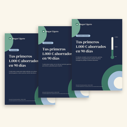 Los tres planes de la guía: Arranque, Reto 90 días y Libertad financiera